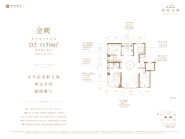 中建壹品·海宸元境4室2厅1厨2卫建面139.0㎡