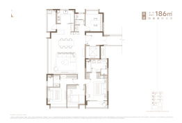 金宸熙苑4室2厅1厨3卫建面186.0㎡