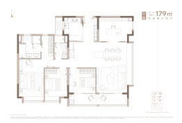 金宸熙苑4室2厅1厨2卫建面179.0㎡