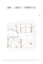 JFC星辰4室2厅1厨3卫建面268.0㎡