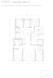 缦云ONE4室2厅1厨3卫建面211.0㎡