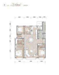 中海·安澜北京4室2厅1厨3卫建面210.0㎡