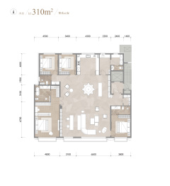 中海·安澜北京4室2厅1厨3卫建面310.0㎡