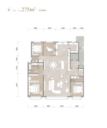 中海·安澜北京4室2厅1厨3卫建面275.0㎡