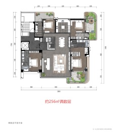明湖之心·半岛4室2厅1厨4卫建面256.0㎡