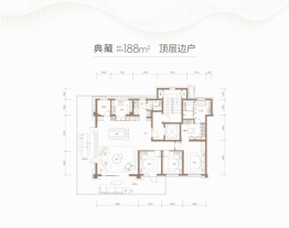 璞瑅润府4室2厅1厨3卫建面188.0㎡