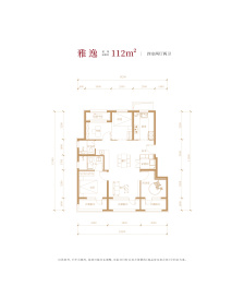 北京建工·嘉棠雅序4室2厅1厨2卫建面112.0㎡