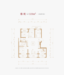 北京建工·嘉棠雅序4室2厅1厨2卫建面123.0㎡