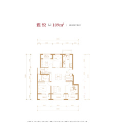 北京建工·嘉棠雅序4室2厅1厨2卫建面109.0㎡