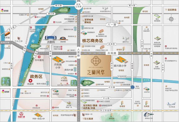 百盛·芝蘭风华交通图