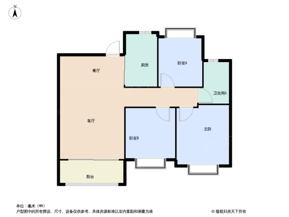 大名城·映玥户型图