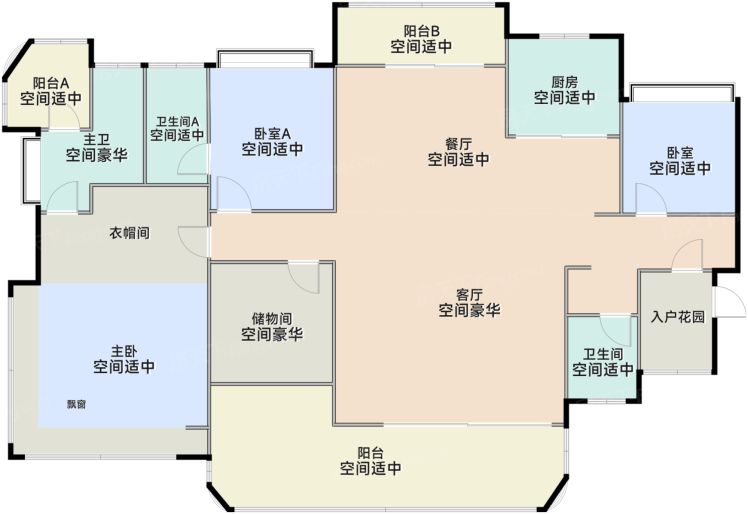 广州越秀琶洲南TOD4室2厅3卫196.00㎡户型图-广州房天下