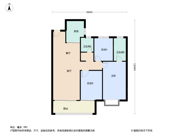 龙湖云璟户型图