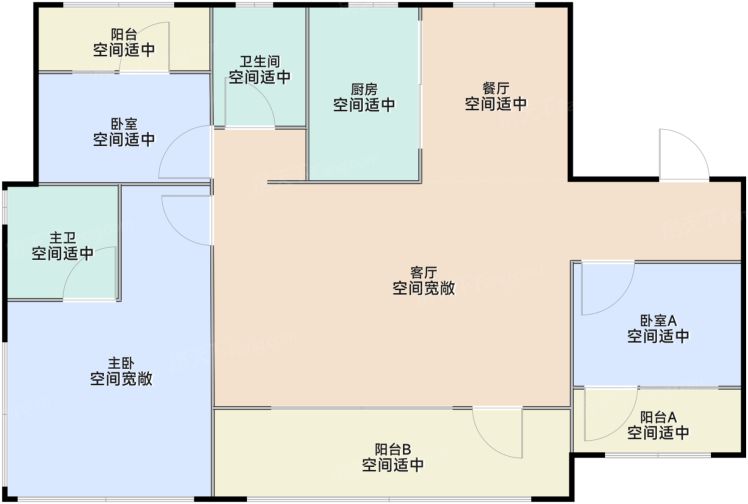 济南中粮·祥云3室2厅2卫116.00㎡户型图-济南房天下
