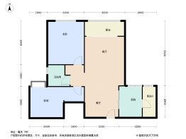 和裕璟棠府2室2厅1卫建面76.0㎡