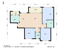 和裕璟棠府3室2厅2卫建面106.0㎡