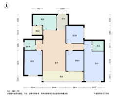 招商时代公园 天樾境4室2厅2卫建面143.0㎡