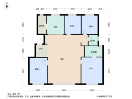 中海源境4室2厅2卫建面147.0㎡