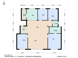 中海源境4室2厅2卫建面147.0㎡
