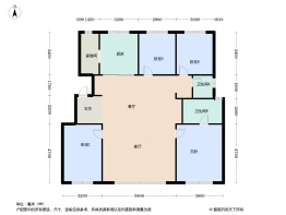 中海源境4室2厅2卫建面147.0㎡